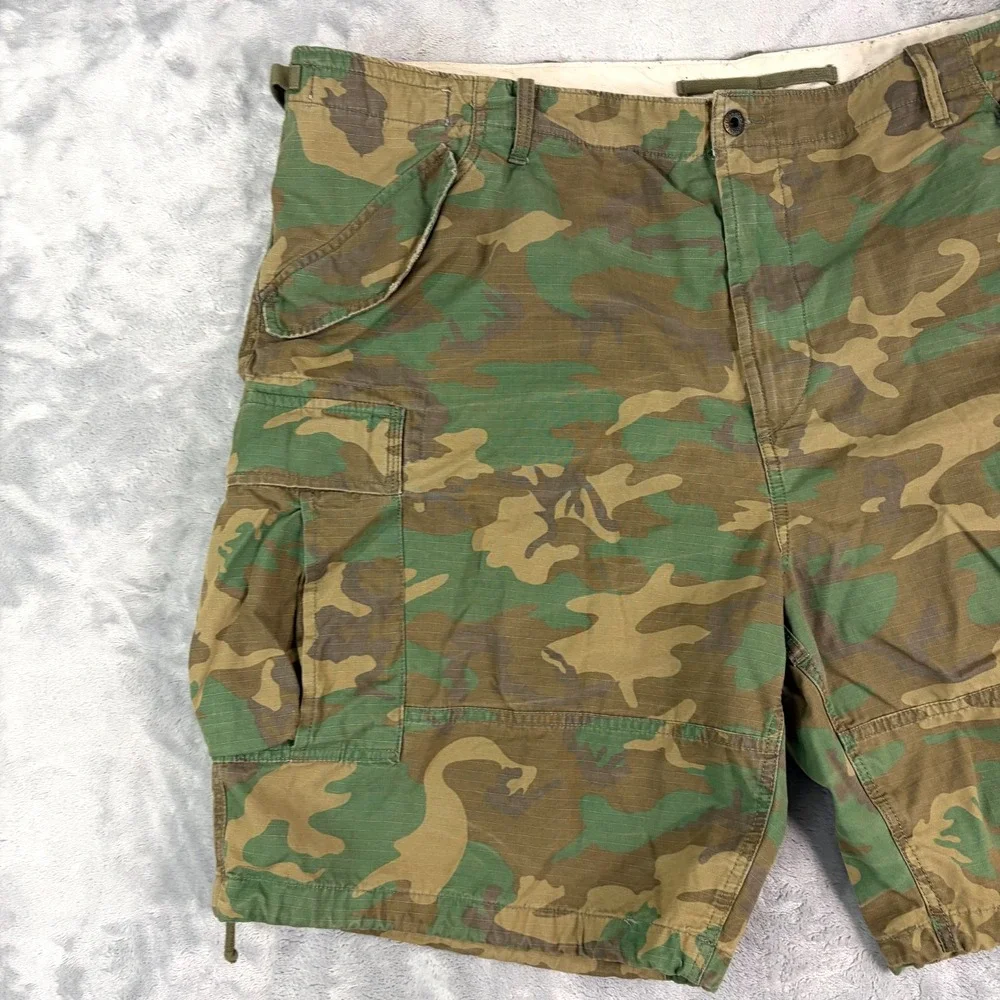 Polo Ralph Lauren Shorts Mens 48 Big Green Camo Relaxed Fit Cotton Outdoor